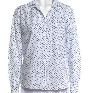 Frank & Eileen White and Blue Button Down Shirt